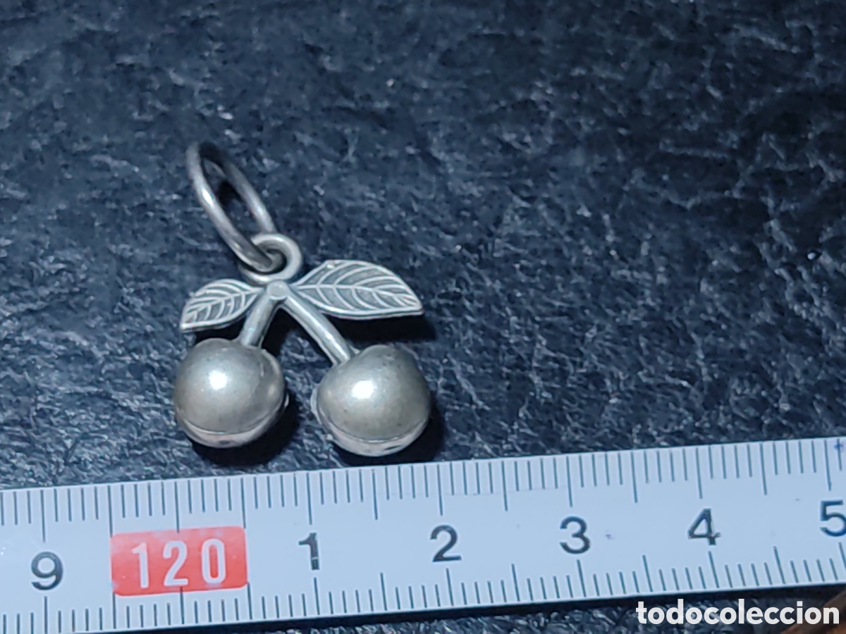 Joyeria: Colgante para cordon cerezas.Vintage - Foto 2