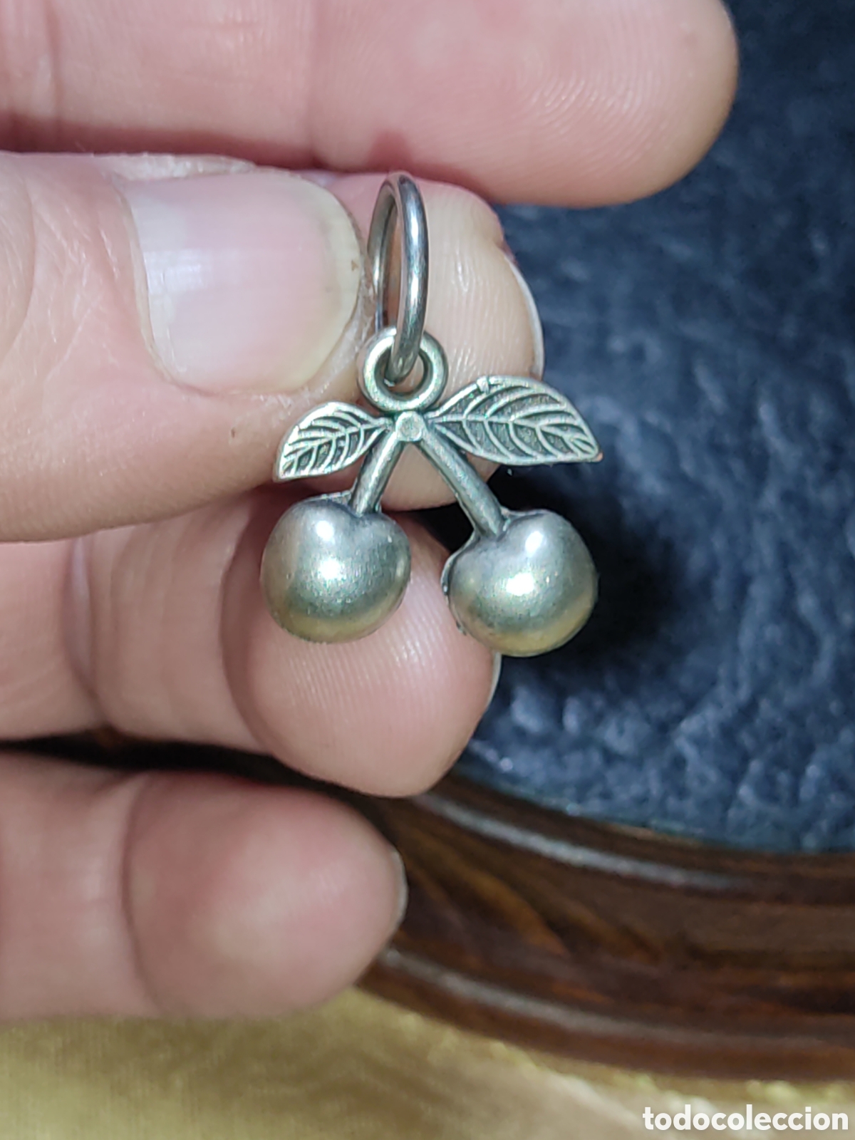Joyeria: Colgante para cordon cerezas.Vintage - Foto 4