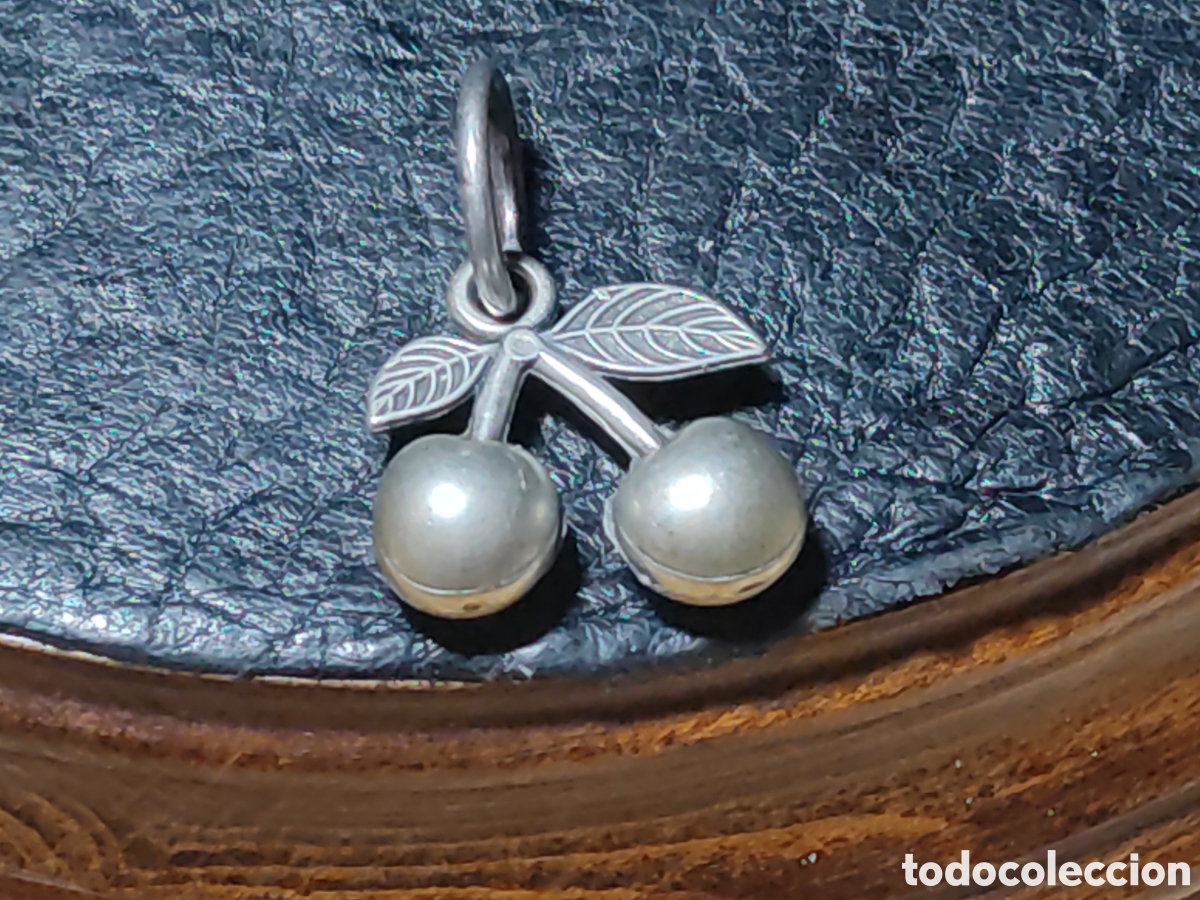 Joyeria: Colgante para cordon cerezas.Vintage - Foto 1