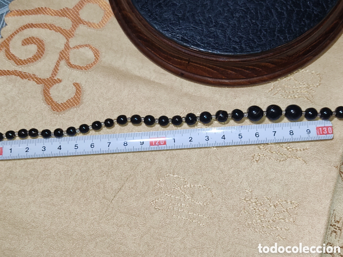 Joyeria: Antiguo collar de &oacute;nice negro descendente. - Foto 4