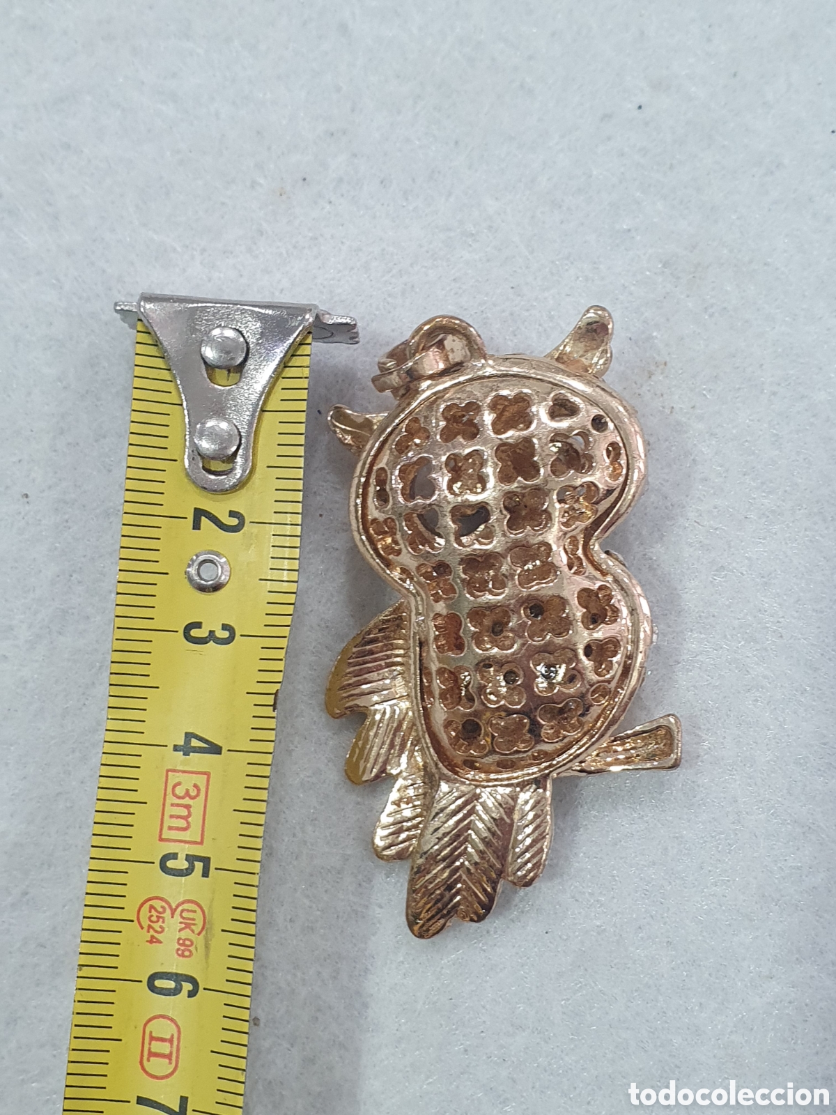 Joyeria: Colgante dorado buho. (L65) - Foto 2