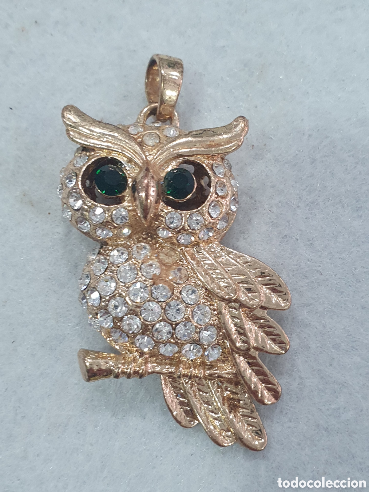 Joyeria: Colgante dorado buho. (L65) - Foto 1