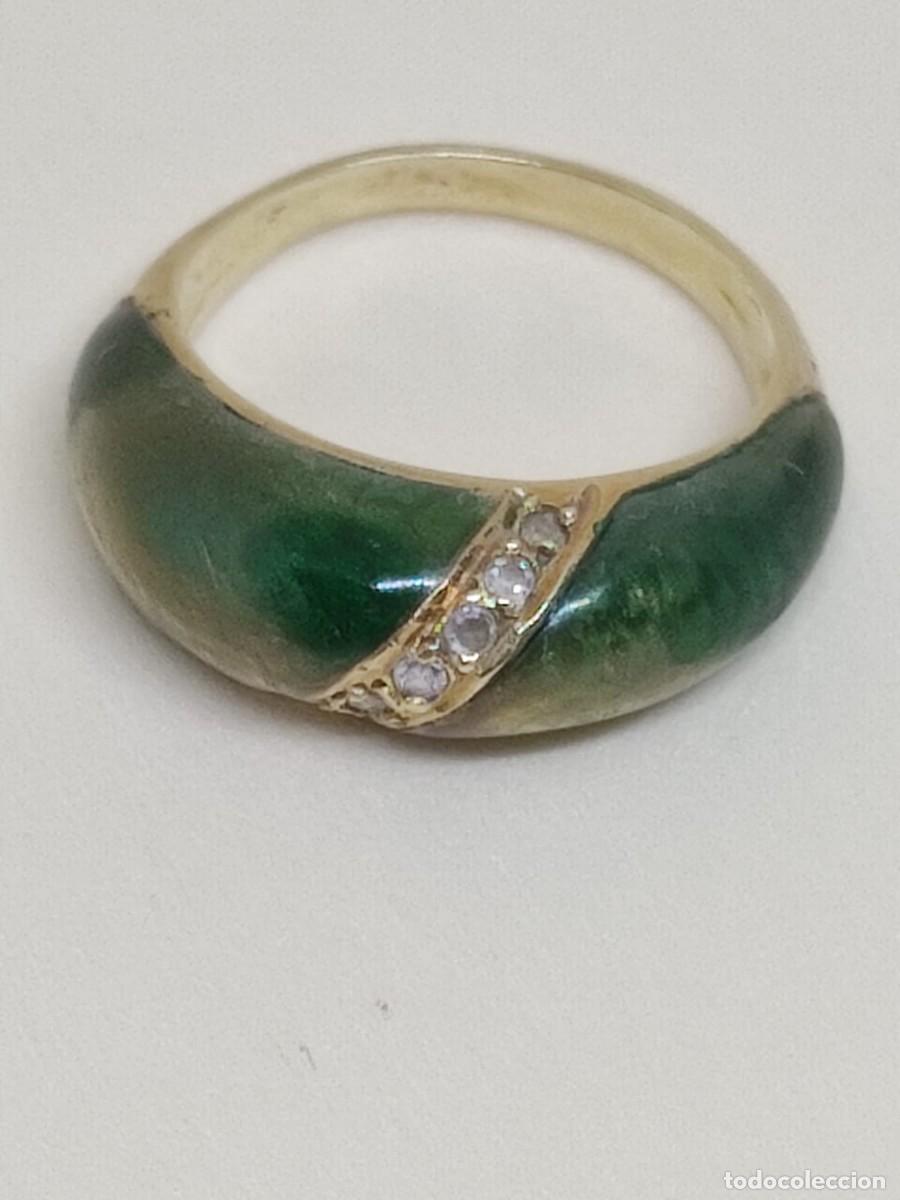Joyeria: Sortija oro, esmalte y diamantes naturales - Foto 1