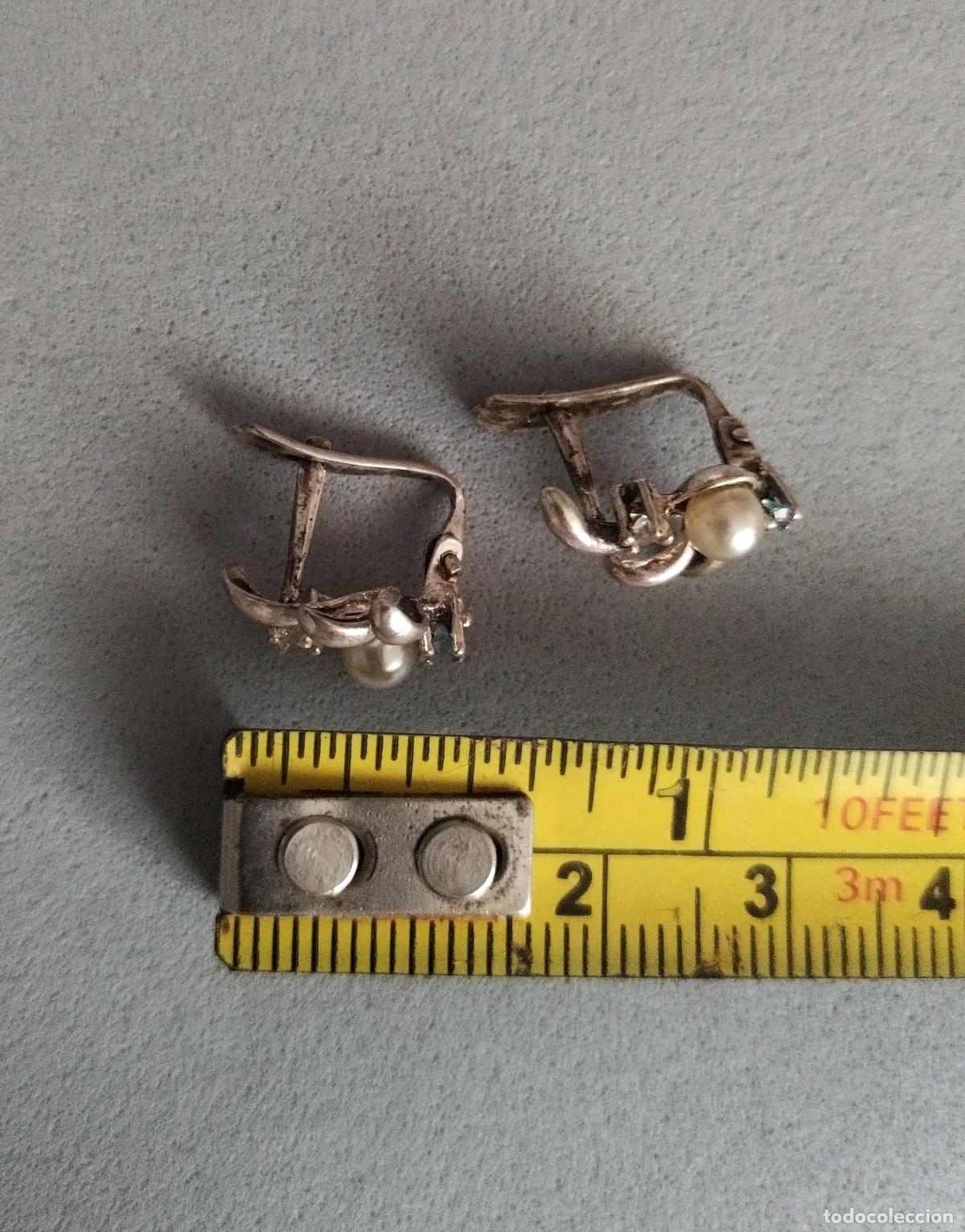 Joyeria: Pendientes de plata de ley, cierre de pala catal&aacute;n. - Foto 2