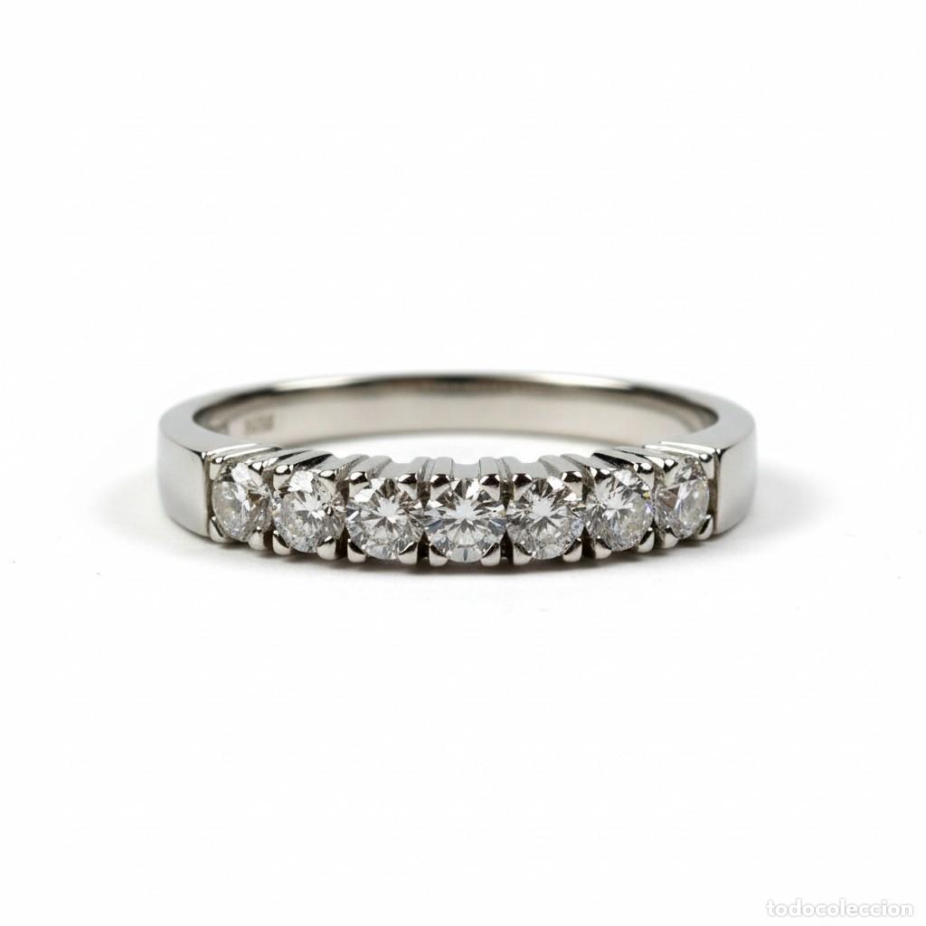 Joyeria: Anillo oro blanco 7 diamantes - Foto 1