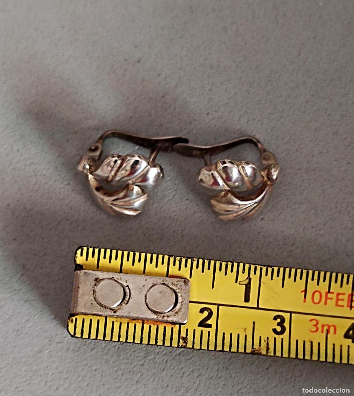 Joyeria: Pendientes plata de ley, cierre de pala catal&aacute;n. - Foto 2