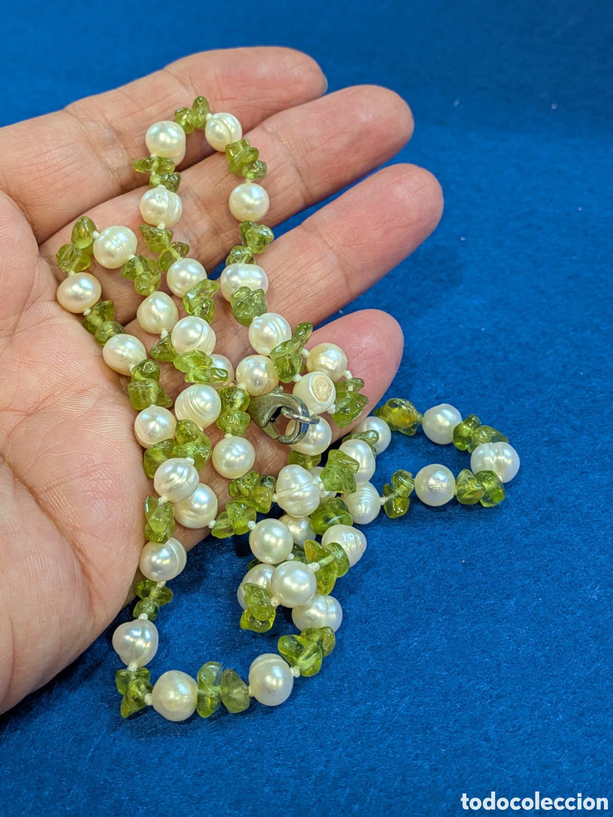 Joyeria: Collar perlas barrocas y piedras de peridoto. REF-8772. ca6 - Foto 3