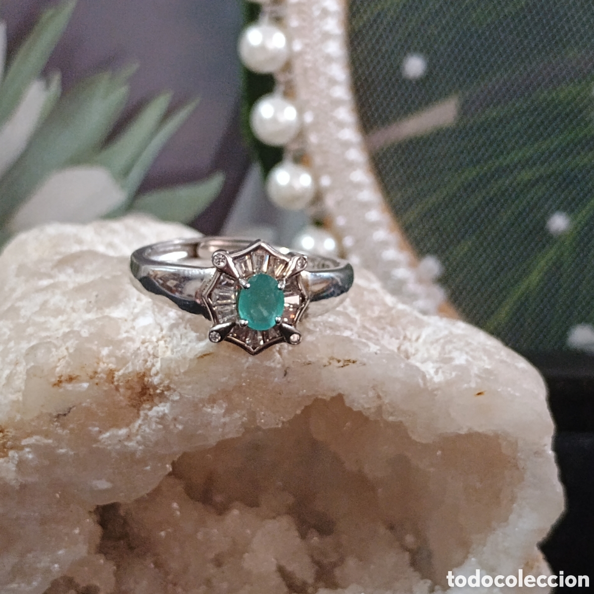 Joyeria: Anillo Esmeralda Natural Plata - Foto 2
