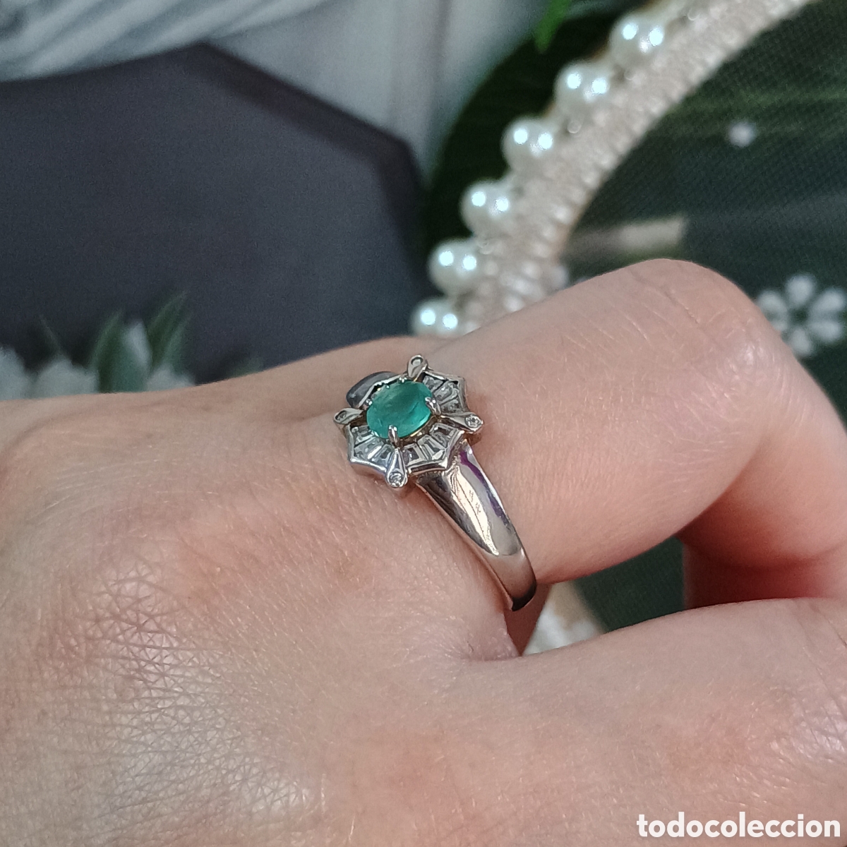 Joyeria: Anillo Esmeralda Natural Plata - Foto 7