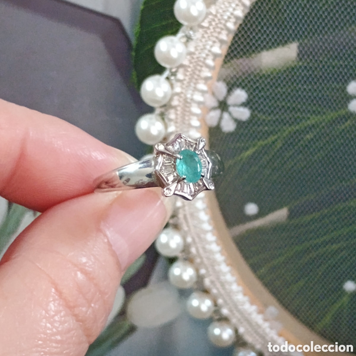 Joyeria: Anillo Esmeralda Natural Plata - Foto 9