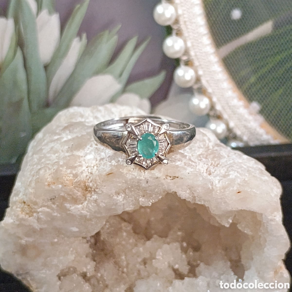 Joyeria: Anillo Esmeralda Natural Plata - Foto 11