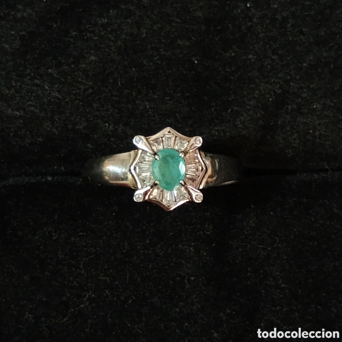 Joyeria: Anillo Esmeralda Natural Plata - Foto 1