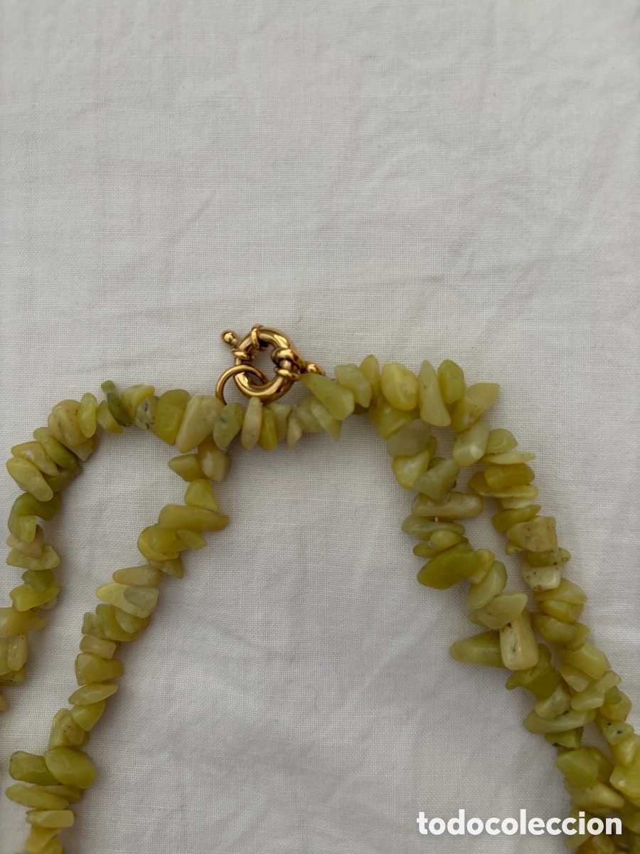 Joyeria: Collar 2 vueltas de jade con cierre plata y 2 brazaletes el&aacute;sticos - Foto 3
