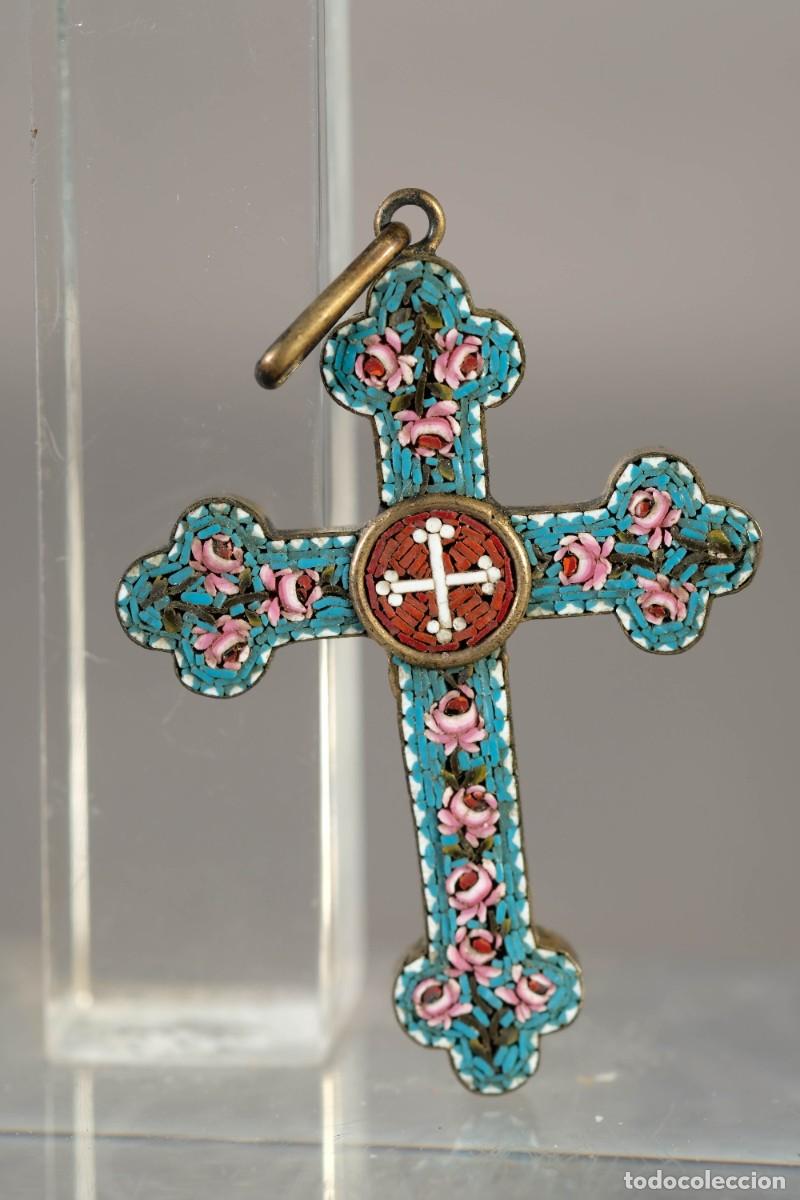 Joyeria: CRUZ COLGANTE CON MICROMOSAICO - Foto 1