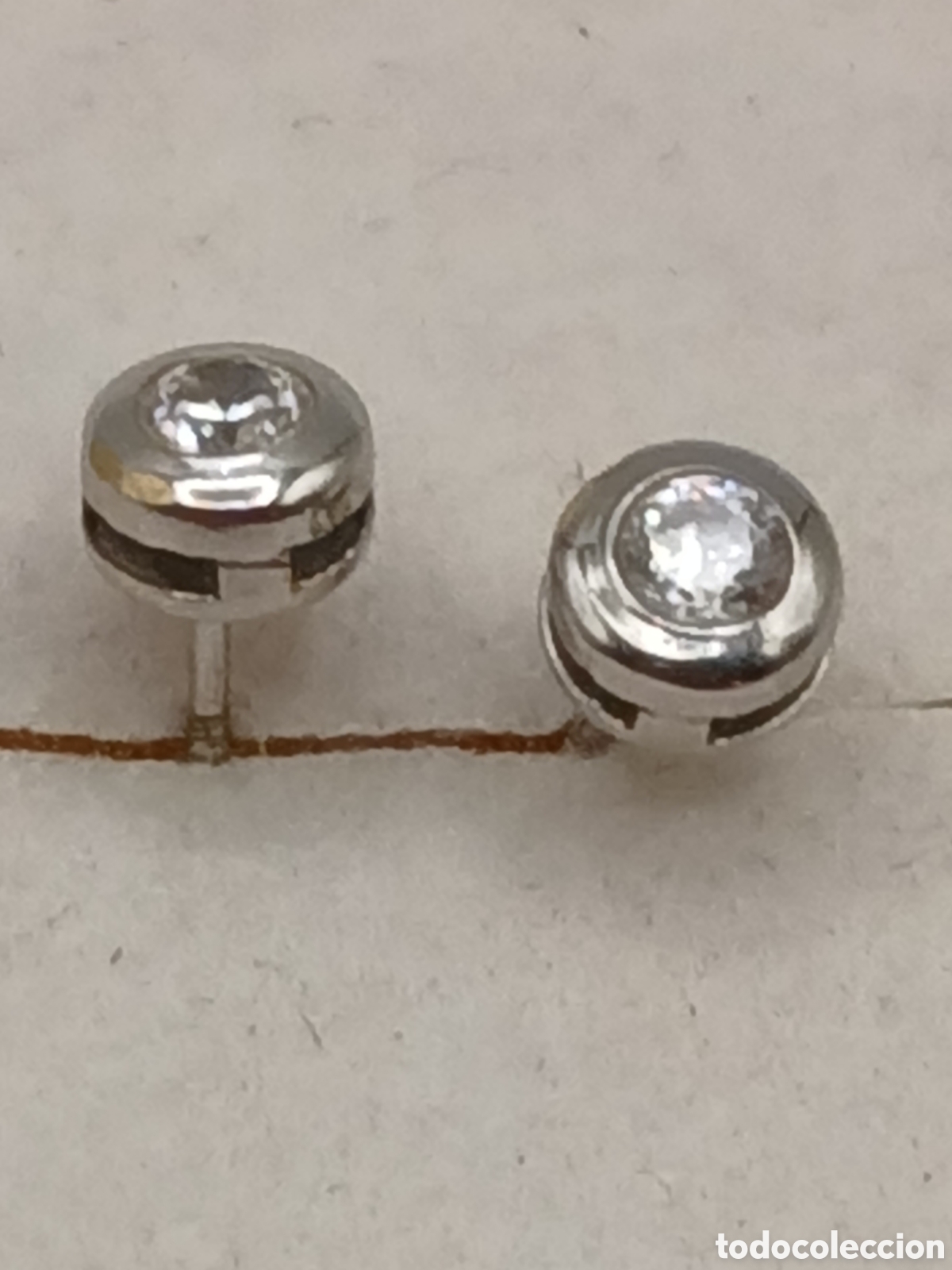 Joyeria: Pendientes oro blanco 18quilates y cuarzo blanco - Foto 2