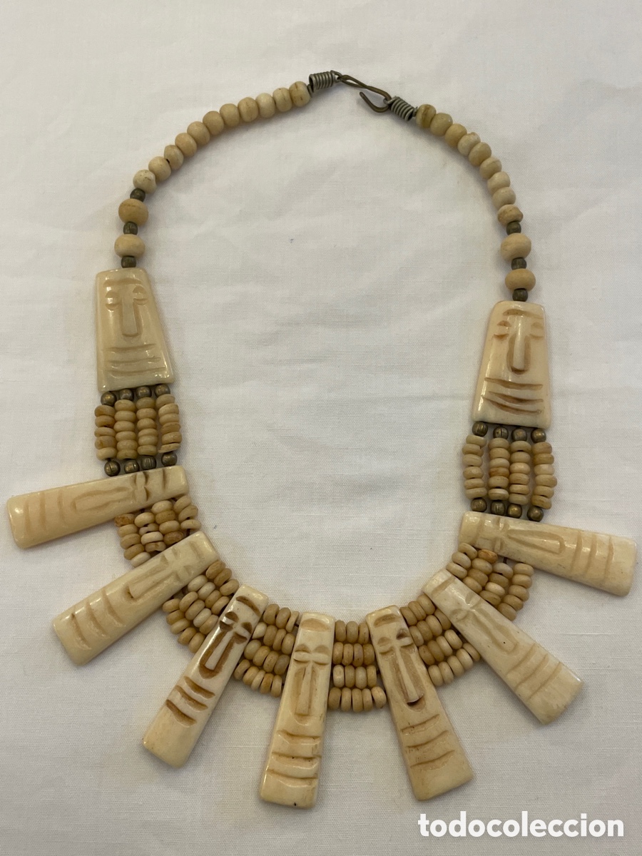 Joyeria: Collar hueso siglo XX - Foto 2