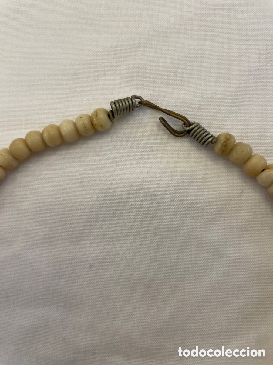 Joyeria: Collar hueso siglo XX - Foto 5