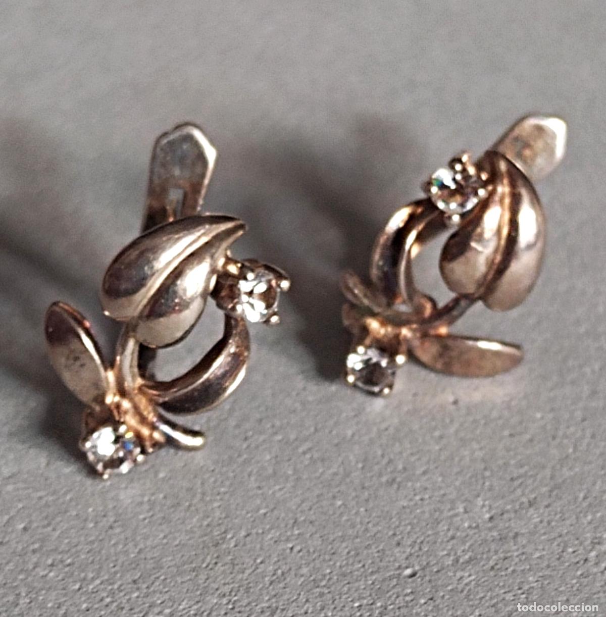 Joyeria: Pendientes de plata de ley, con circonitas, cierre de pala catal&aacute;n. - Foto 4