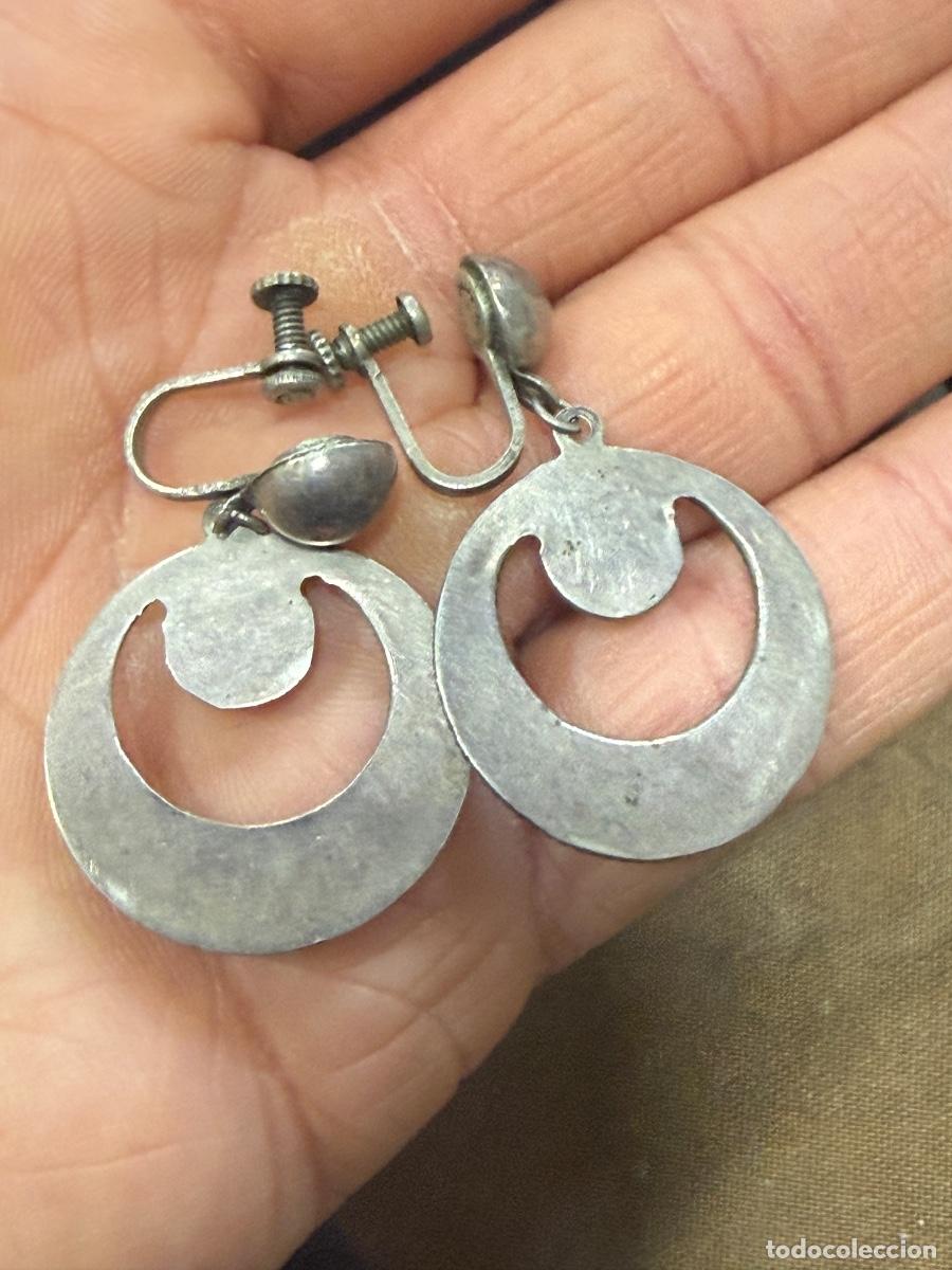 Joyeria: Bonito pendientes antiguos, plata - Foto 4
