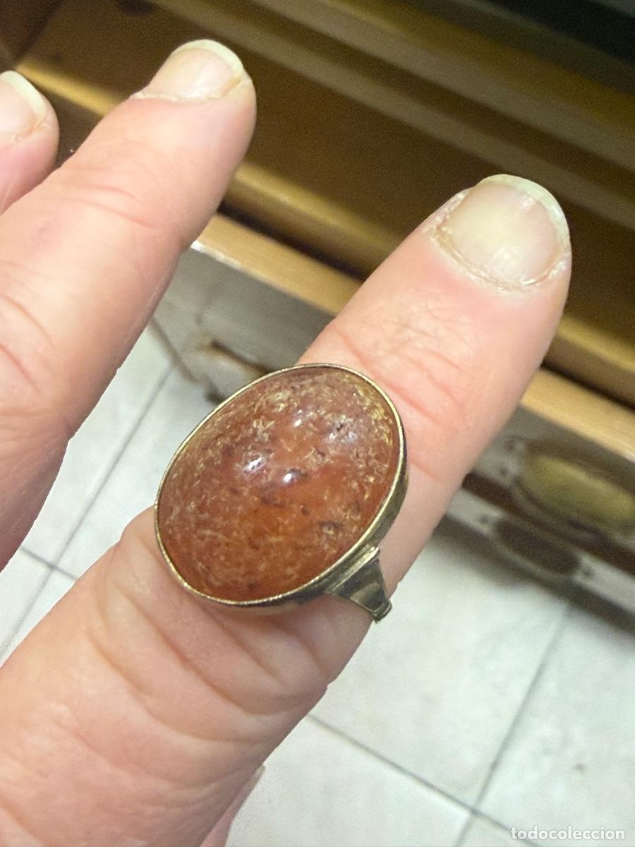 Joyeria: Bonito anillo oro de 9 klts y &aacute;mbar - Foto 1