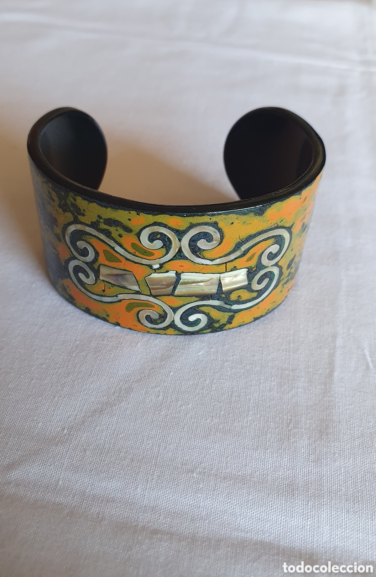 Joyeria: Brazalete vintage con incrustaciones de n&aacute;car - Foto 10
