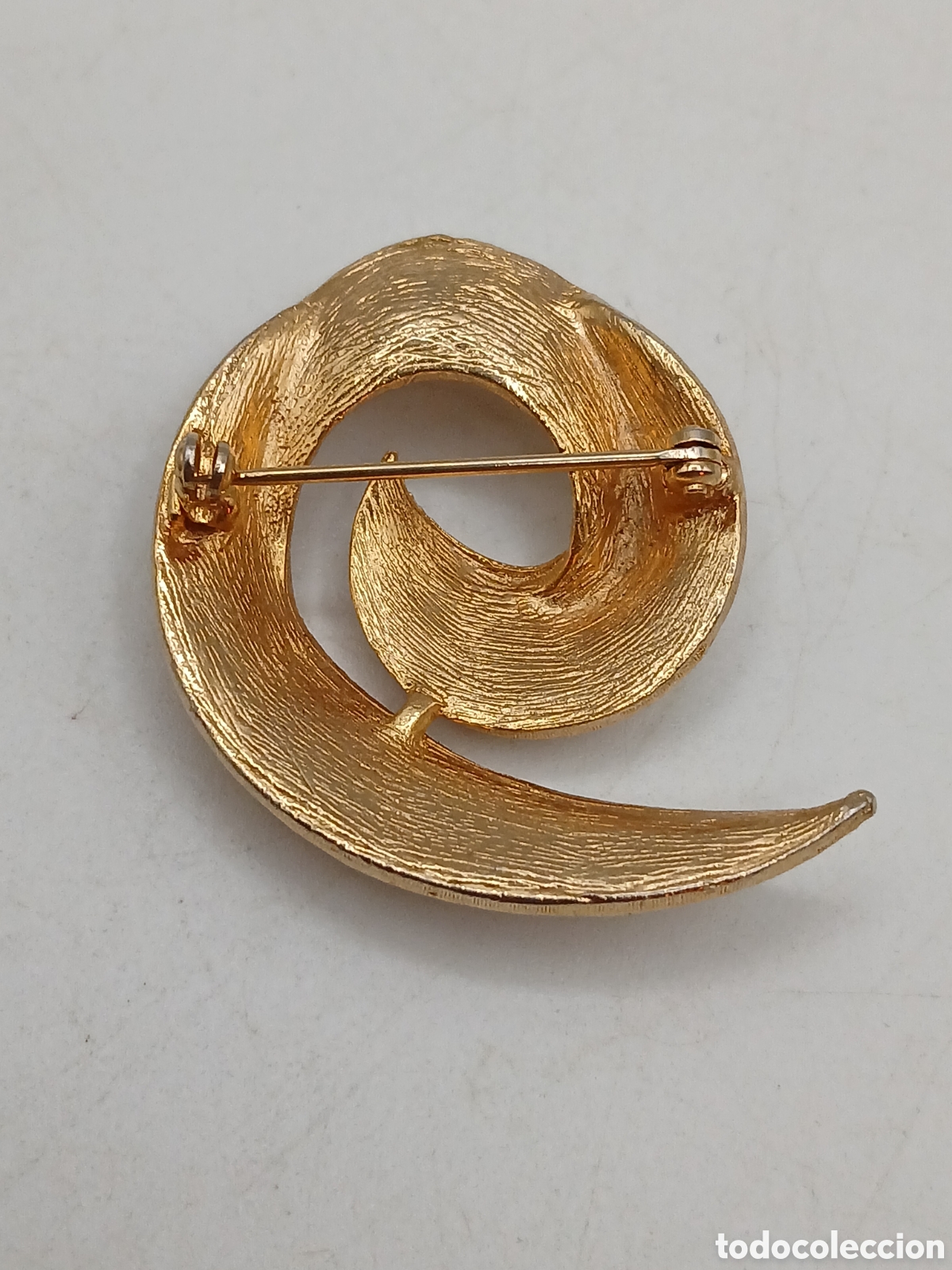 Joyeria: Broche metal dorado 1970s - Foto 3