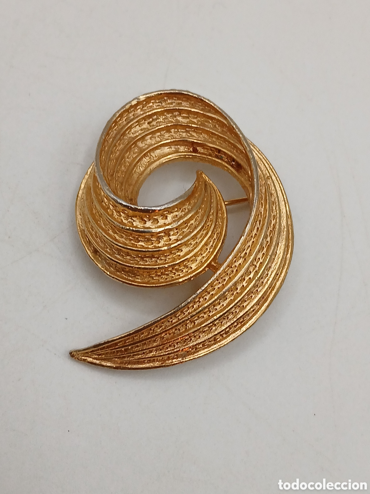 Joyeria: Broche metal dorado 1970s - Foto 1