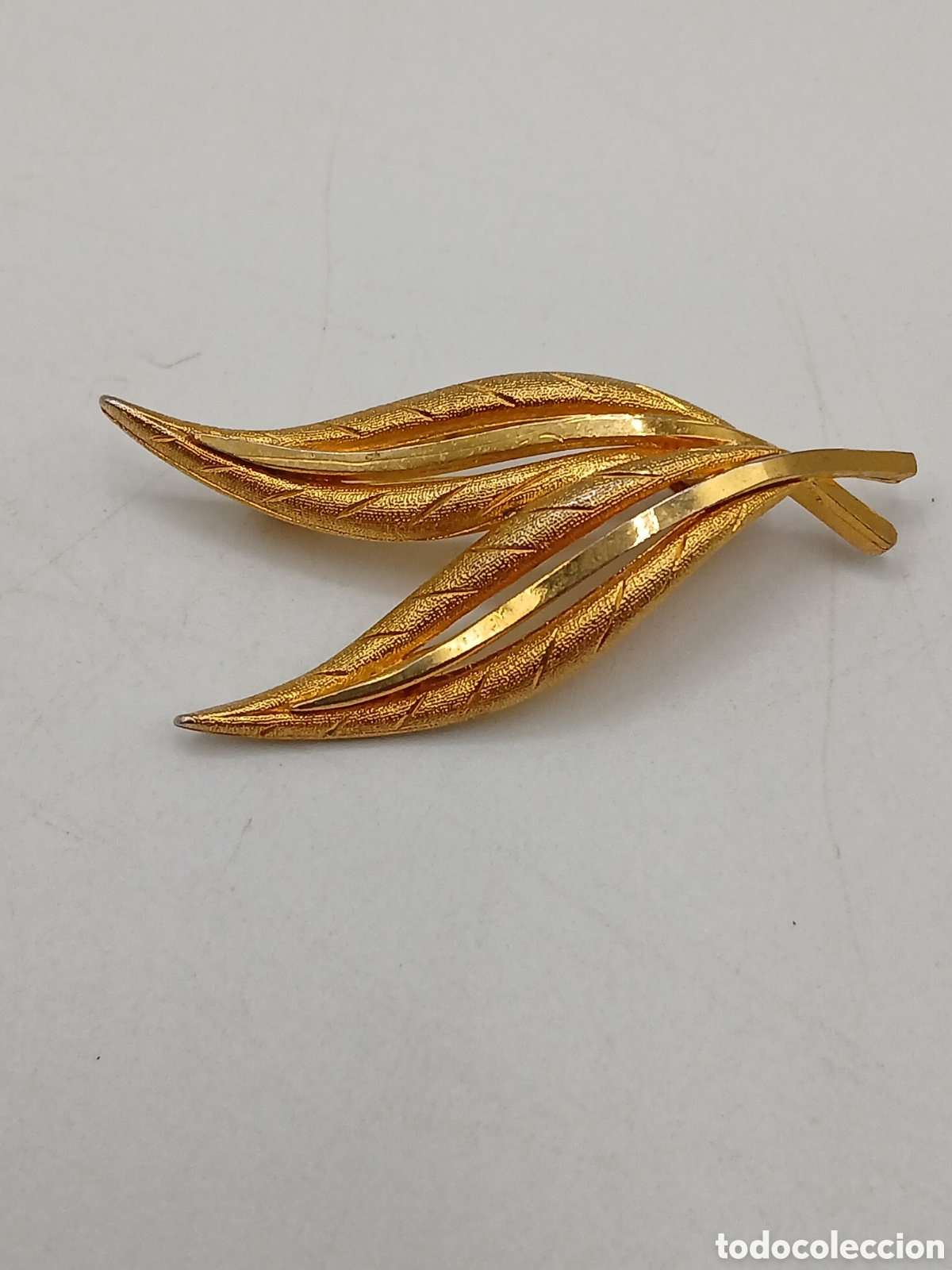 Joyeria: Broche metal dorado 1970s - Foto 1