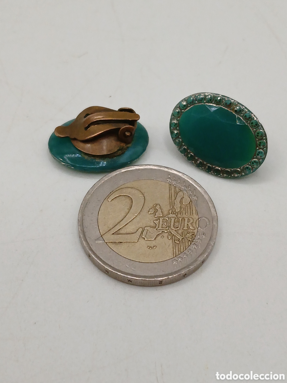 Joyeria: Pendientes &Aacute;gata verde y lat&oacute;n - Foto 4