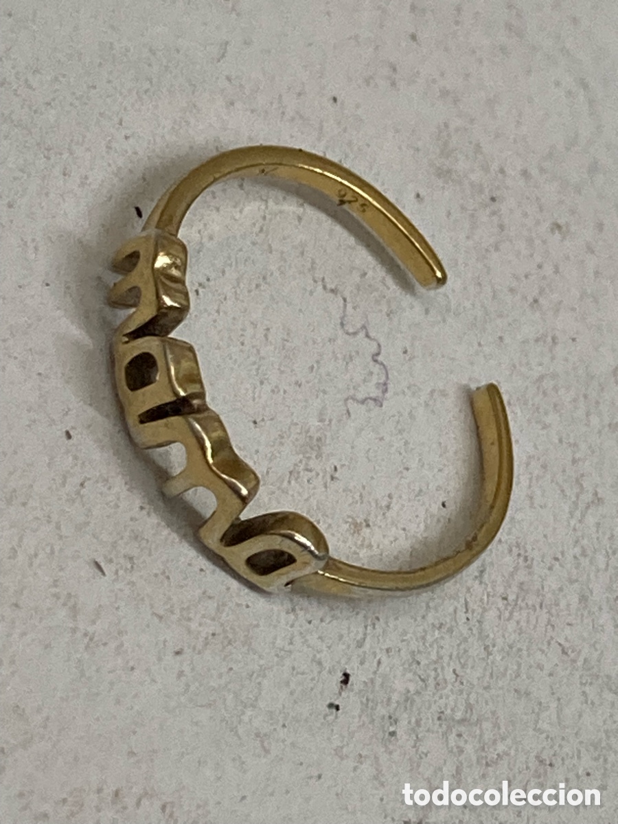 Joyeria: Anillo de plata dorada S434 - Foto 1