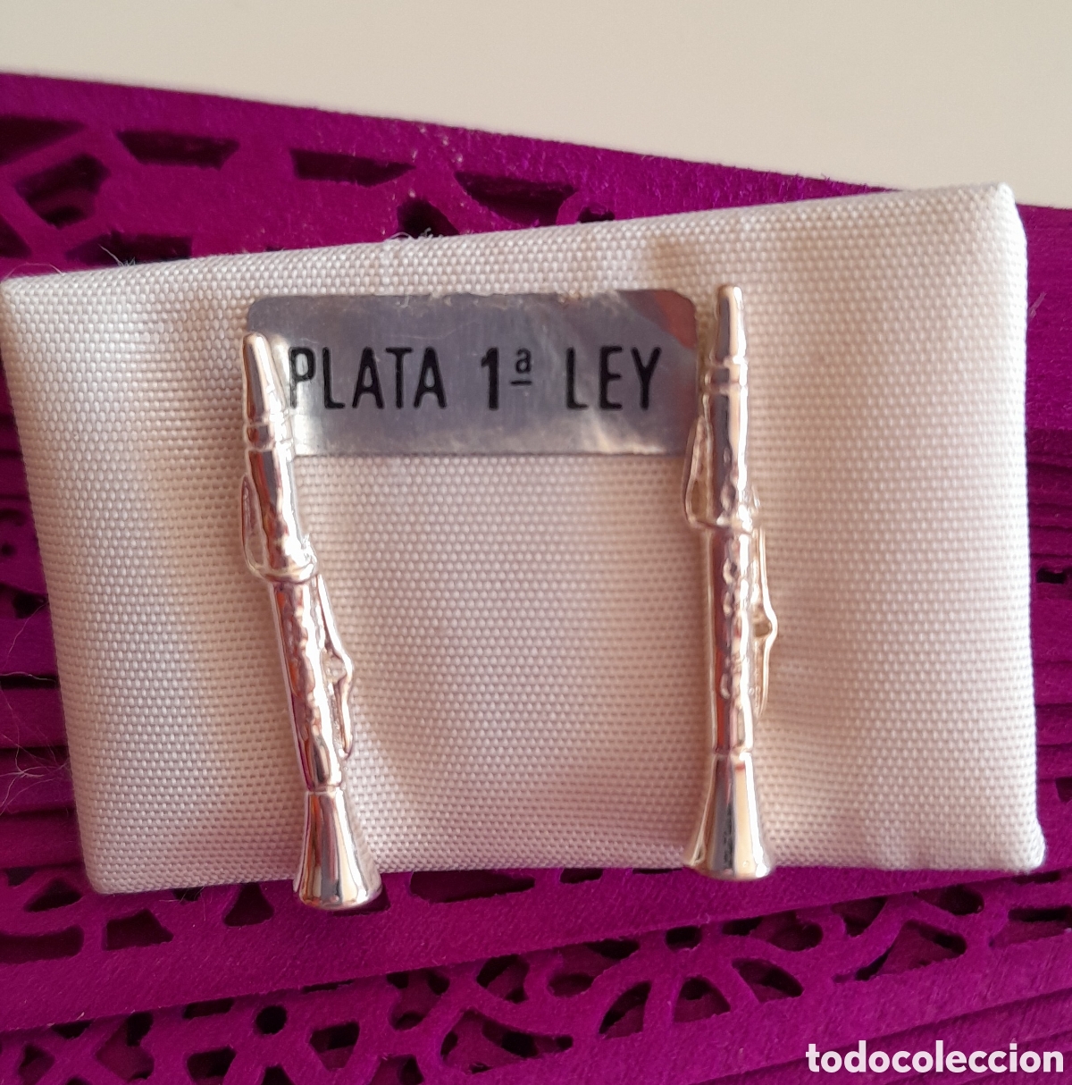 Joyeria: PENDIENTES DE PLATA DE LEY. MUSICA - Foto 1