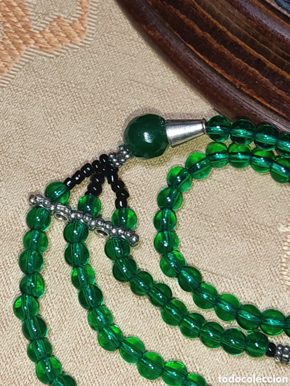 Joyeria: Collar tibetano de jadeita verde - Foto 6
