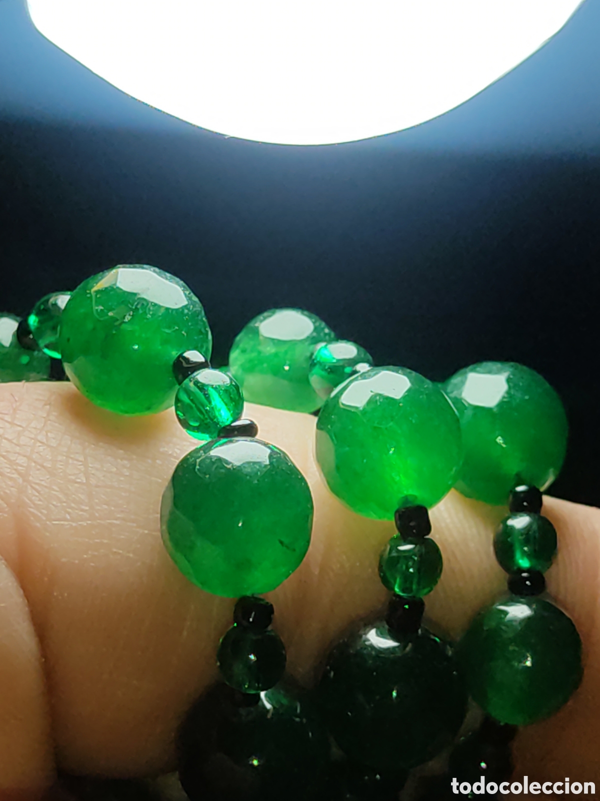 Joyeria: Collar tibetano de jadeita verde - Foto 8