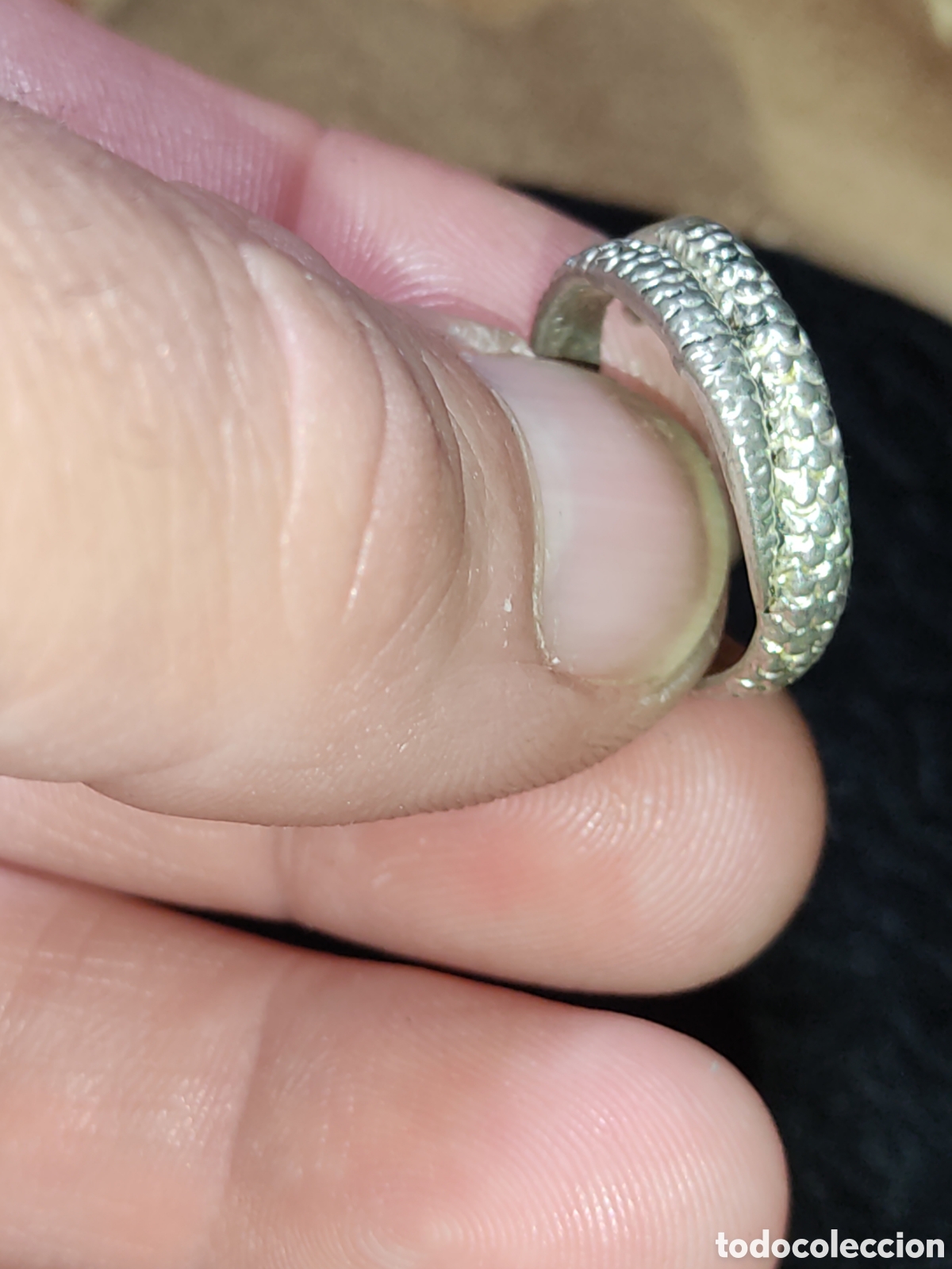 Joyeria: Anillo serpiente plateada.Vintage. - Foto 3