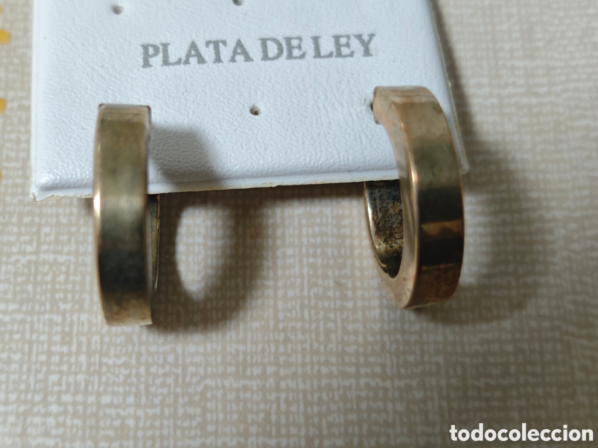 Joyeria: Pendientes en plata de ley sobre dorado - Foto 2