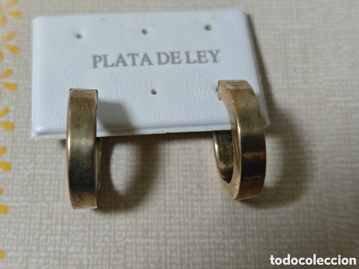 Joyeria: Pendientes en plata de ley sobre dorado - Foto 3