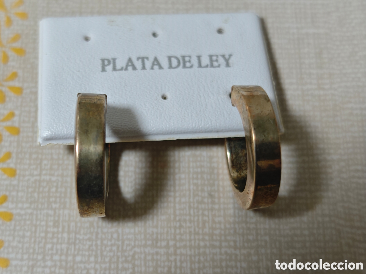Joyeria: Pendientes en plata de ley sobre dorado - Foto 4