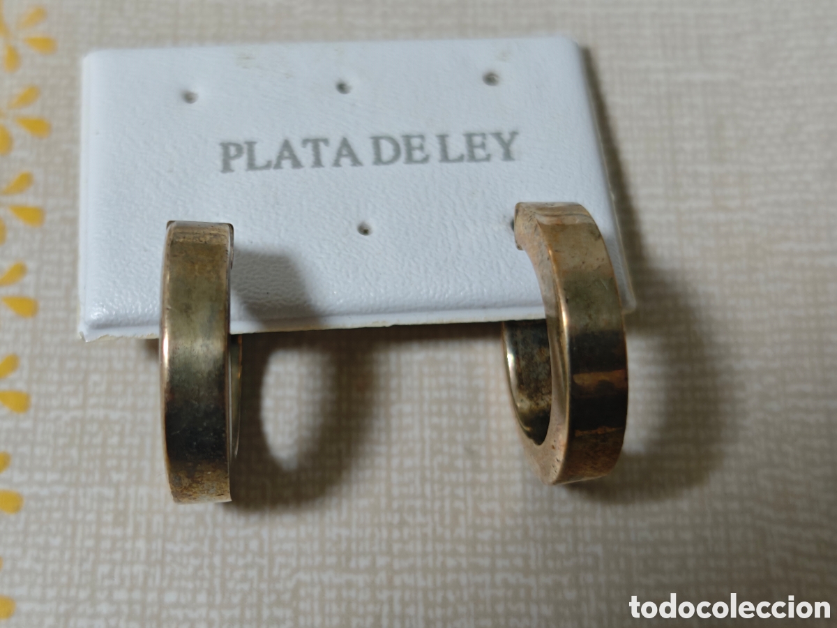 Joyeria: Pendientes en plata de ley sobre dorado - Foto 5