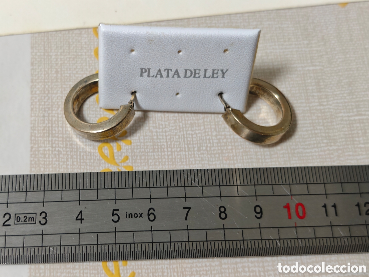 Joyeria: Pendientes en plata de ley sobre dorado - Foto 9