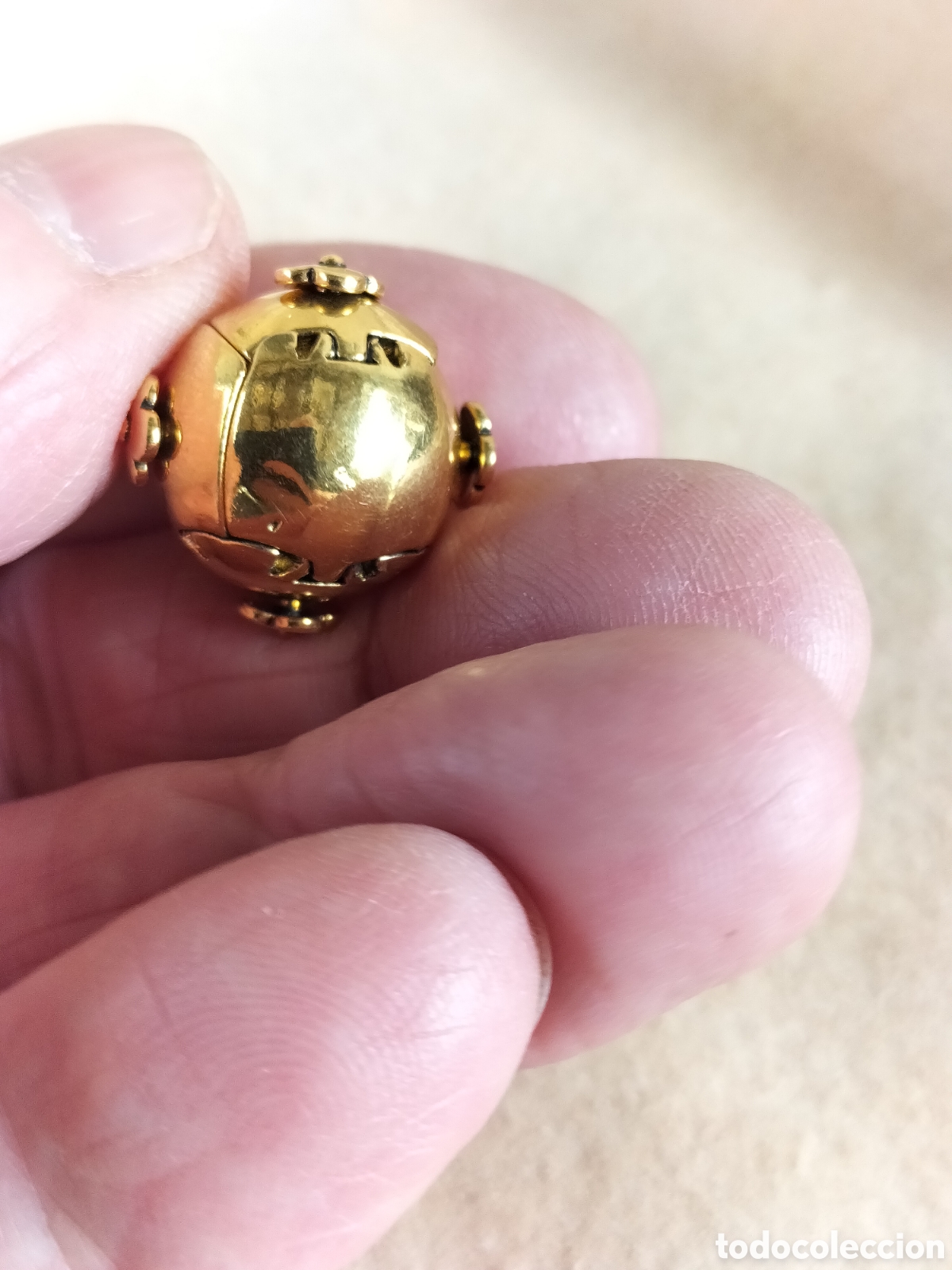 Joyeria: Vintage brass masonic ball - Foto 3