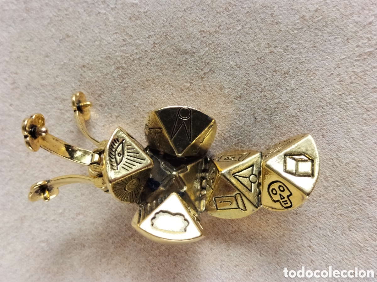 Joyeria: Vintage brass masonic ball - Foto 6