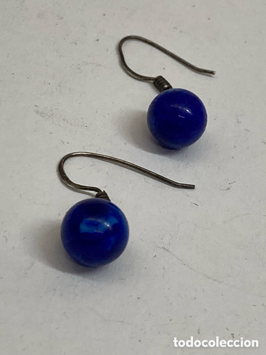 Joyeria: Pendientes de plata lapisl&aacute;zuli P434 - Foto 1