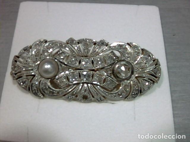Joyeria: Broche oro 18 kts y diamantes - Foto 2