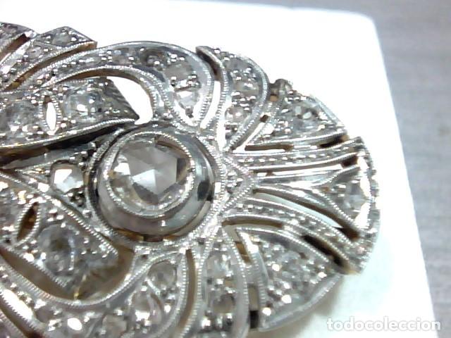 Joyeria: Broche oro 18 kts y diamantes - Foto 4