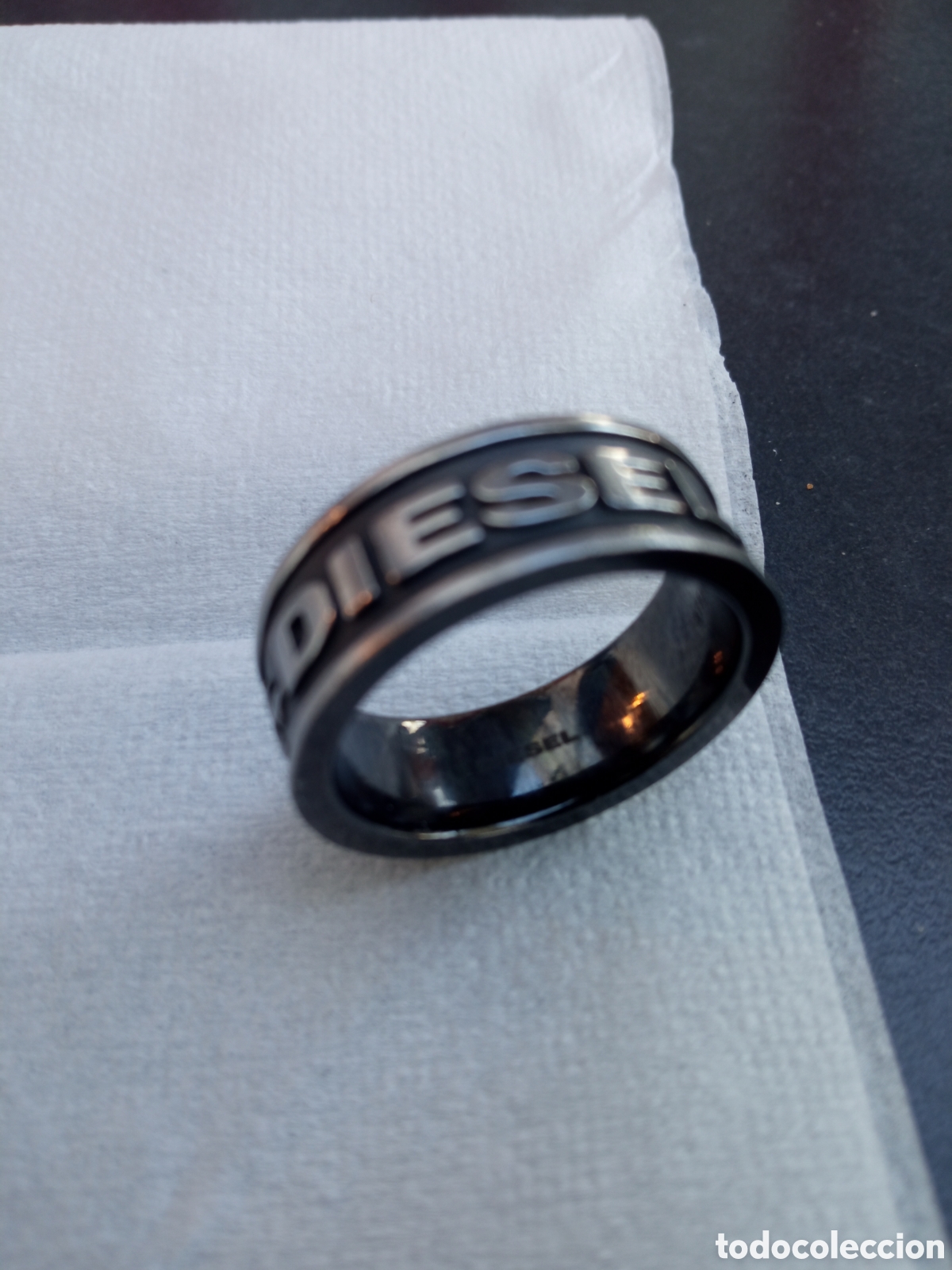 Joyeria: Anillo Di&eacute;sel de acero, Color plata - Foto 3