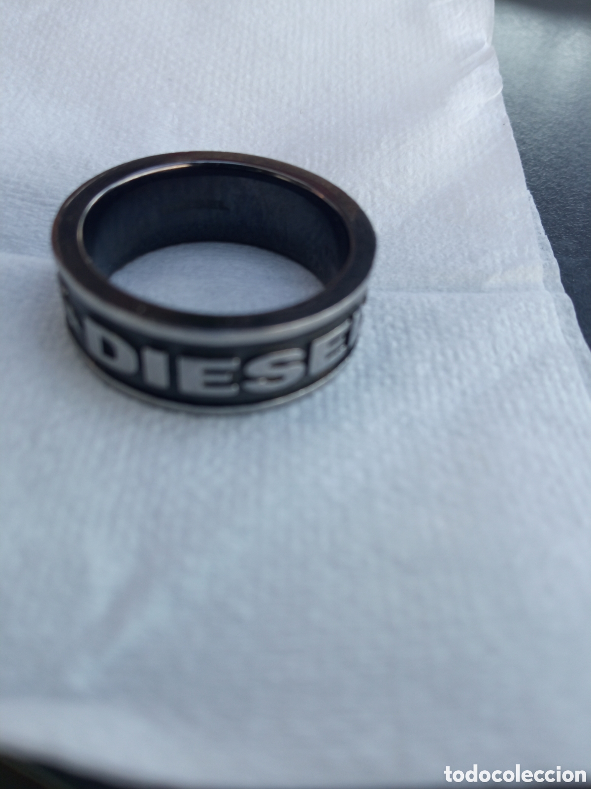 Joyeria: Anillo Di&eacute;sel de acero, Color plata - Foto 1