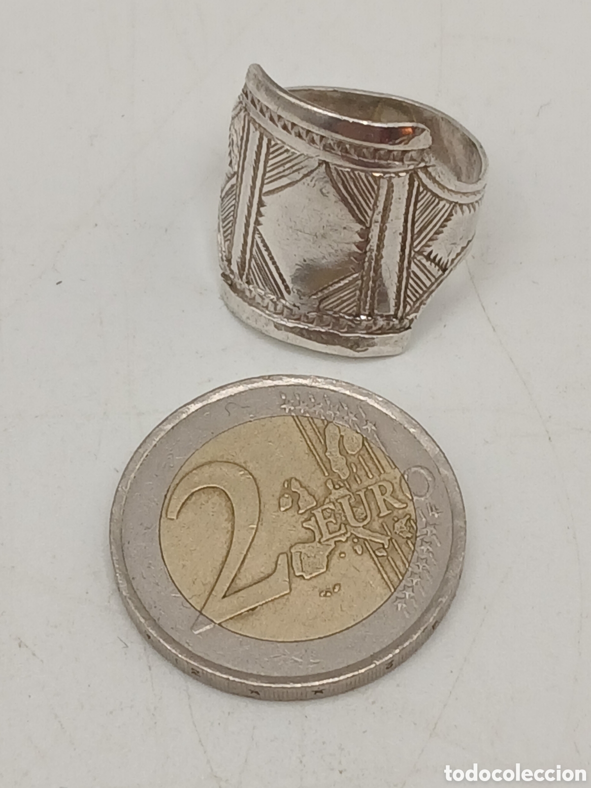 Joyeria: Anillo plata repujada 925mls. Firmado - Foto 3
