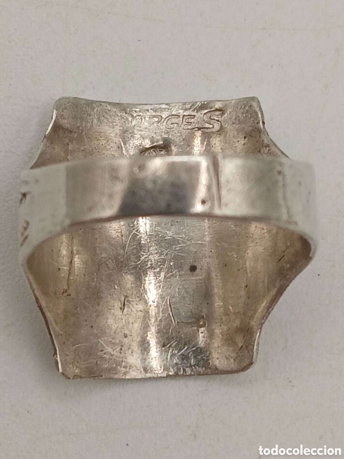 Joyeria: Anillo plata repujada 925mls. Firmado - Foto 4