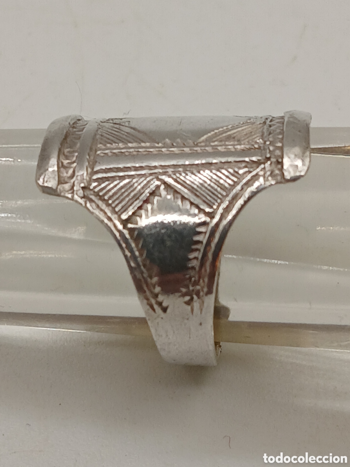 Joyeria: Anillo plata repujada 925mls. Firmado - Foto 5