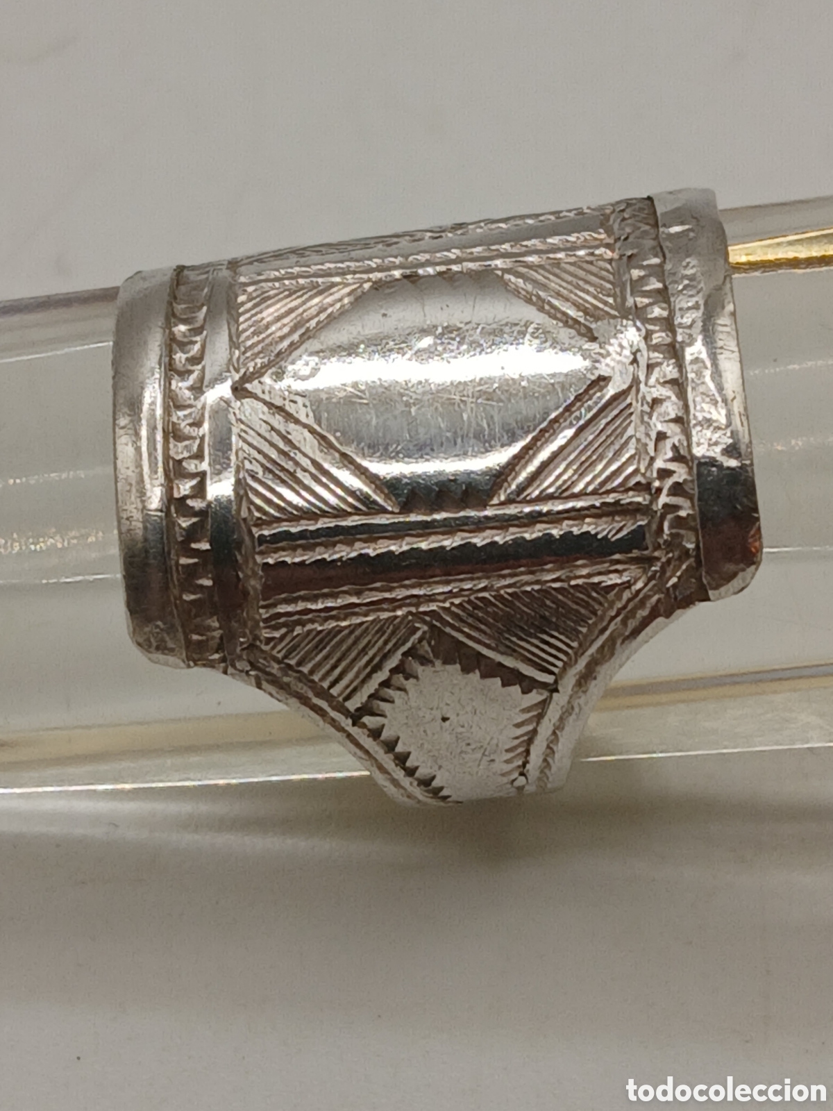 Joyeria: Anillo plata repujada 925mls. Firmado - Foto 6